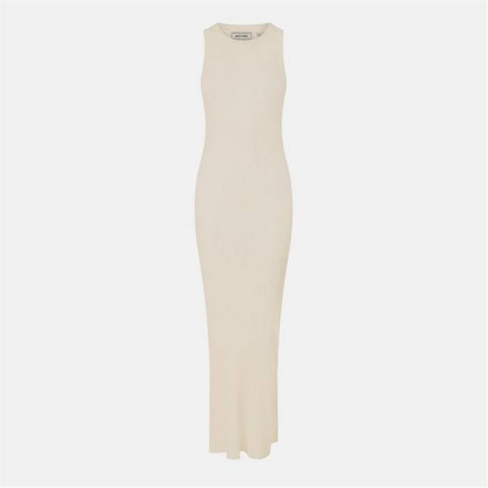 手玉 濾過性病原体 Jack Wills 【 Knitted Maxi Racer Dress Women Vintage White 】 御召しもの レディース vintage ビンテージ・ヴィンテージ 白いこと 白いこと
