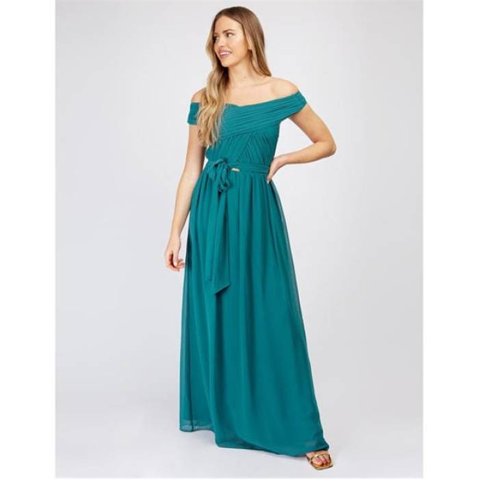 リトルミストレス Little Mistress 【 Maxi Dress Women Pacific Green 】 マキシドレス レディース パシフィック green 緑・グリーン
