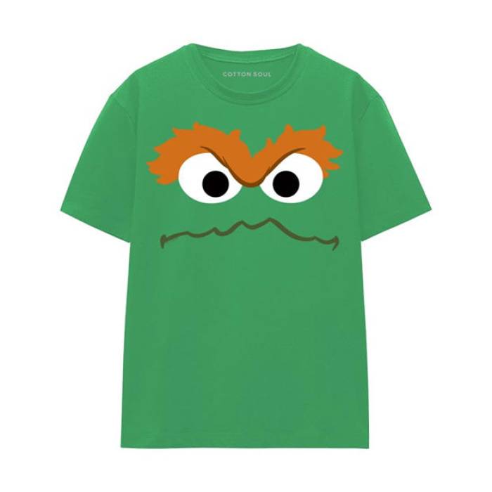 Sesame Street 【 Regular Fit T-Shirt Women Green 】 プルオーバー レディース green 緑・緑であること