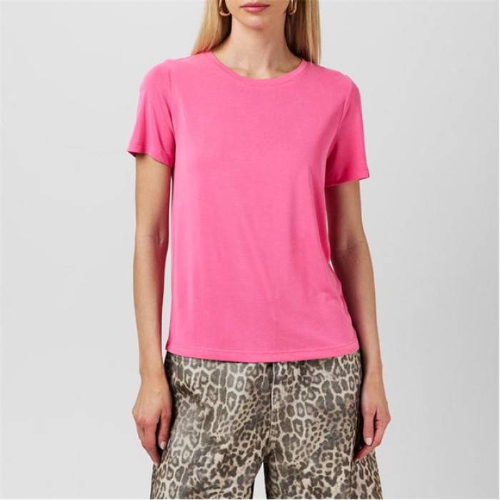 別墅 Vila 【 Women\u0027s Modala Regular Fit T-Shirt Women Misty Rose 】 レディース プルオーバー レディース Rose サクラ色