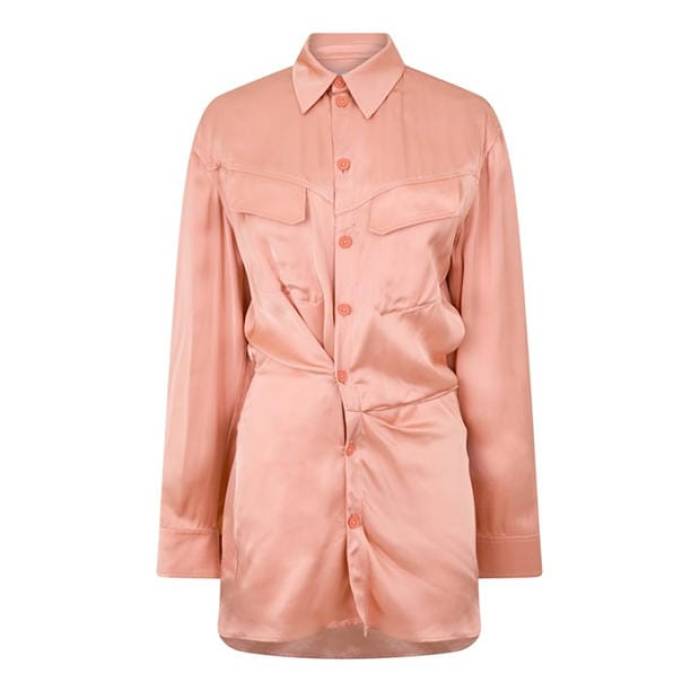 Off White 【 Women's Toybox Twist Dress, Shirt Style Women Pink 】 レディース レディース pink ピンク