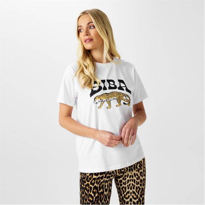 Biba 【 Logo T-Shirt Women Big Cat 】 ロゴ Tシャツ レディース