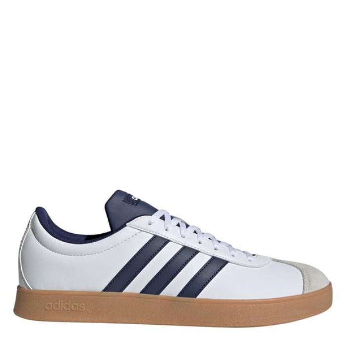 アディダス Adidas 【 Vl Court Base Shoes Men Wht/Blue/Grey 】 厚地の外套 シューズ 運動すること靴 メンズ 青碧 青碧 薄墨色 薄墨色