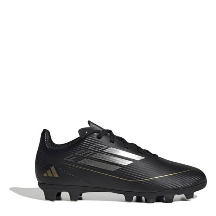 アディダス Adidas 【 F50 Club Childrens Firm Ground Football Boots Kids Black/Silver 】 クラブ フットボール ブーツ ジュニア キッズ 黒色 ブラック Silver 銀色・シルバー
