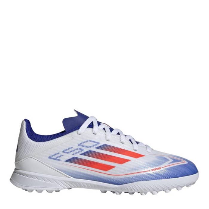 アディダス Adidas 【 F50 League Tf J Astro Turf Football Boots Unisex Kids Kids White/Red/Blue 】 ターフ フットボール ブーツ ジュニア キッズ 白色 ホワイト Red 赤・レッド 青色 ブルー