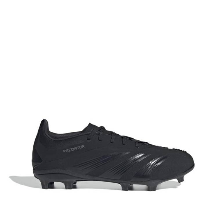 アディダス Adidas 【 Predator 24 Elite Children Firm Ground Football Boots Kids Black/Grey 】 プレデター エリート フットボール ブーツ ジュニア キッズ 黒色 ブラック 灰色 グレー