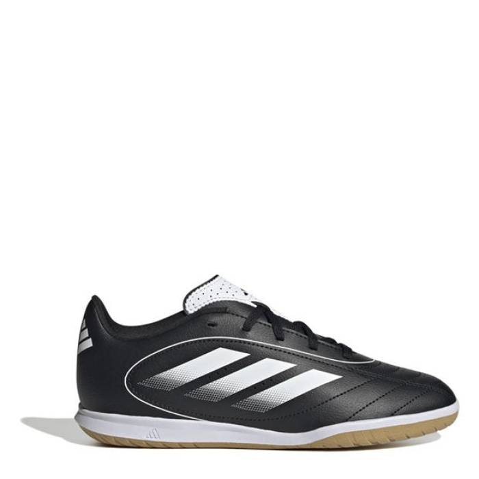 アディダス Adidas 【 Goletto Indoor Football Boots Child Kids Black/White 】 フットボール ブーツ ジュニア キッズ 黒色 ブラック 白色 ホワイト