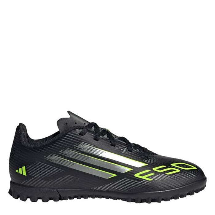 アディダス Adidas 【 F50 Club Juniors Astro Turf Football Boots Kids Black/Lemon 】 クラブ ターフ フットボール ブーツ ジュニア キッズ 黒色 ブラック