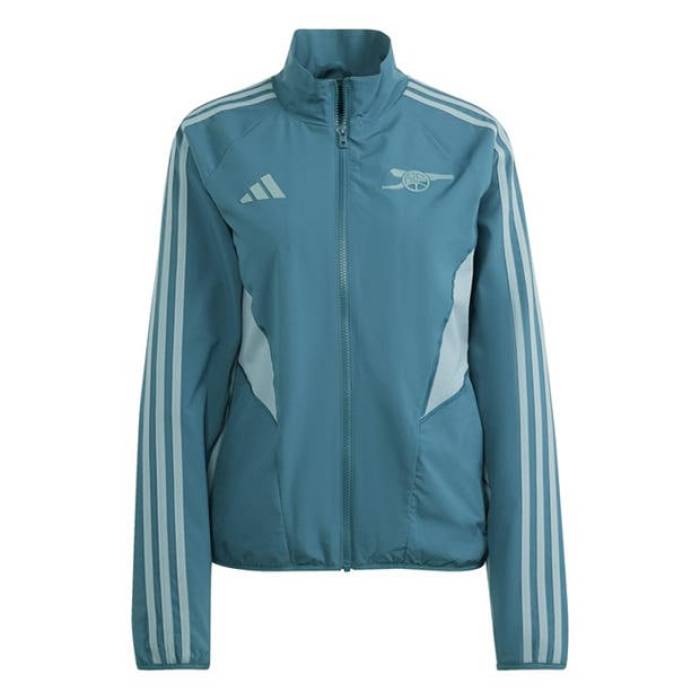 アディダス Adidas 【 Arsenal European Anthem Jacket Womens Women Rich Green 】 Jacket 上衣 レディース レディース green 緑・緑であること