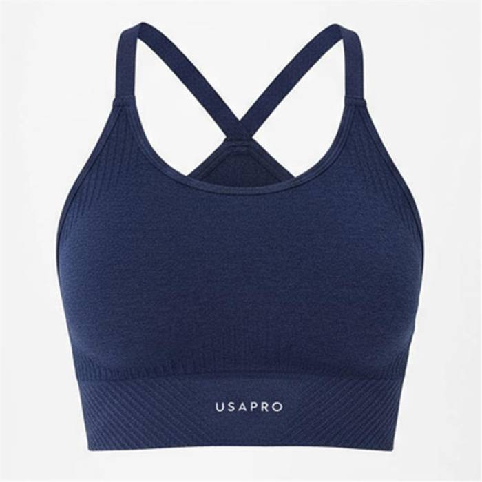 Usa Pro 【 Seamless Adjustable Sports Bra Women Navy 】 レディース 紺色 ネイビー 14,168円