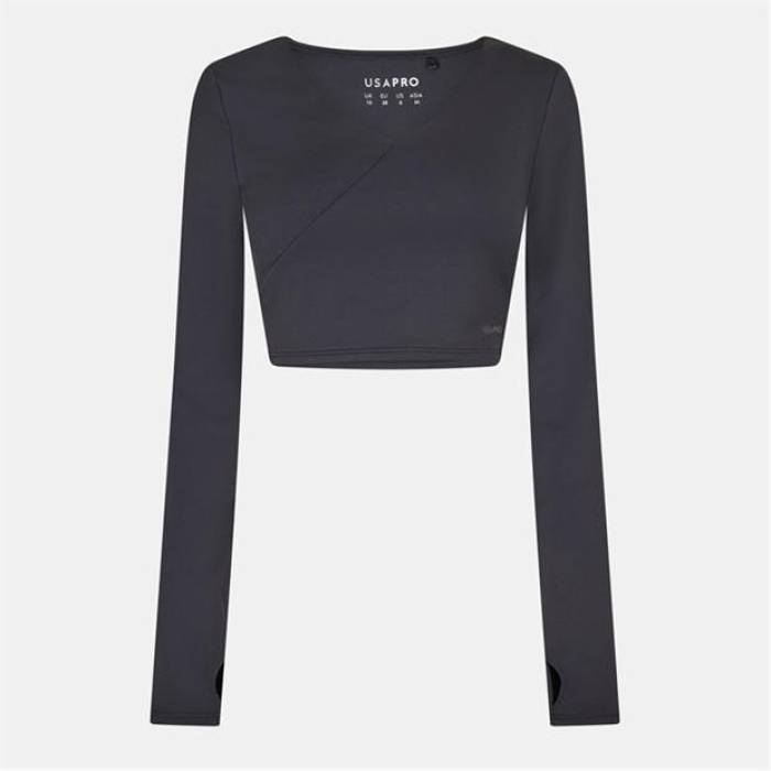 Usa Pro 【 Pro Wrap Front Top Womens Women Black 】 労働者階級 wrap 一回り レディース レディース 黒いこと 黒いこと