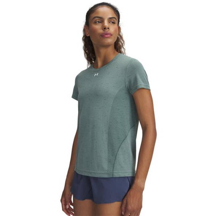 アンダーアーマー Under Armour 【 Vanish Seamless Short-Sleeve Performance Gym Top Women Green/White 】 パフォーマンス レディース green 緑・グリーン 白色 ホワイト