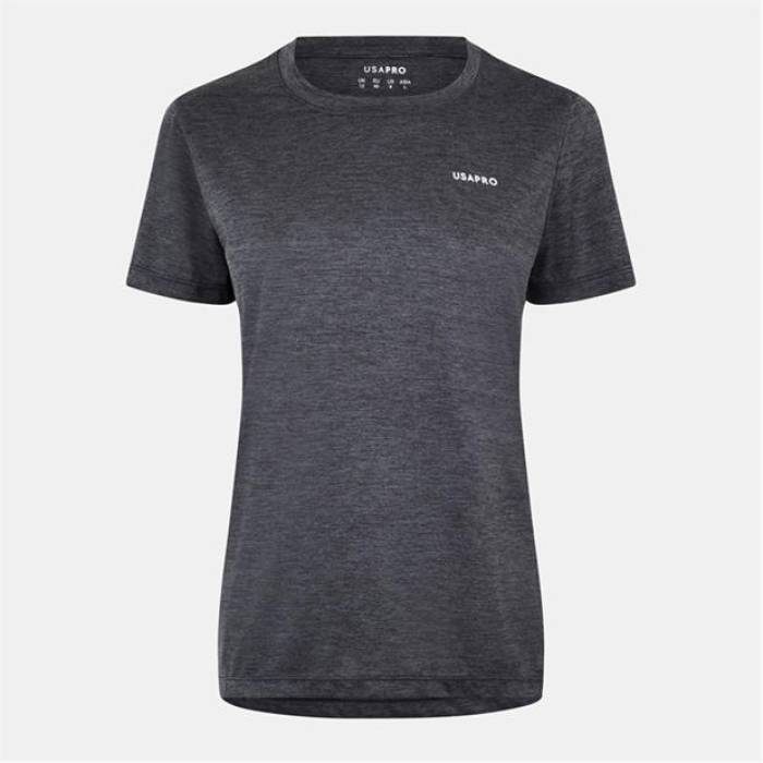 Usa Pro 【 Pro Tech C Tee Womens Women Black 】 プロ テック Tシャツ レディース レディース 黒色 ブラック