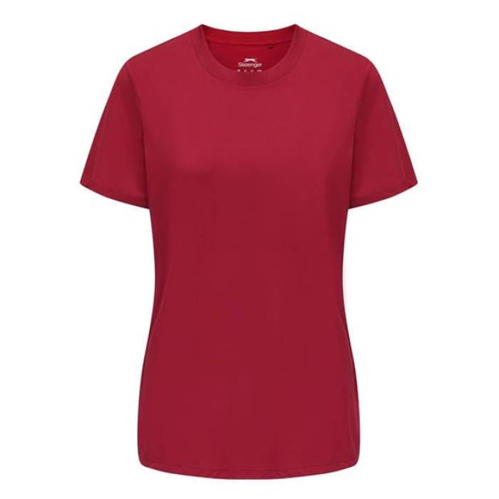 Slazenger 【 Training T-Shirts Womens Women Burgundy 】 トレーニング Tシャツ レディース レディース ワイン色・バーガンディー
