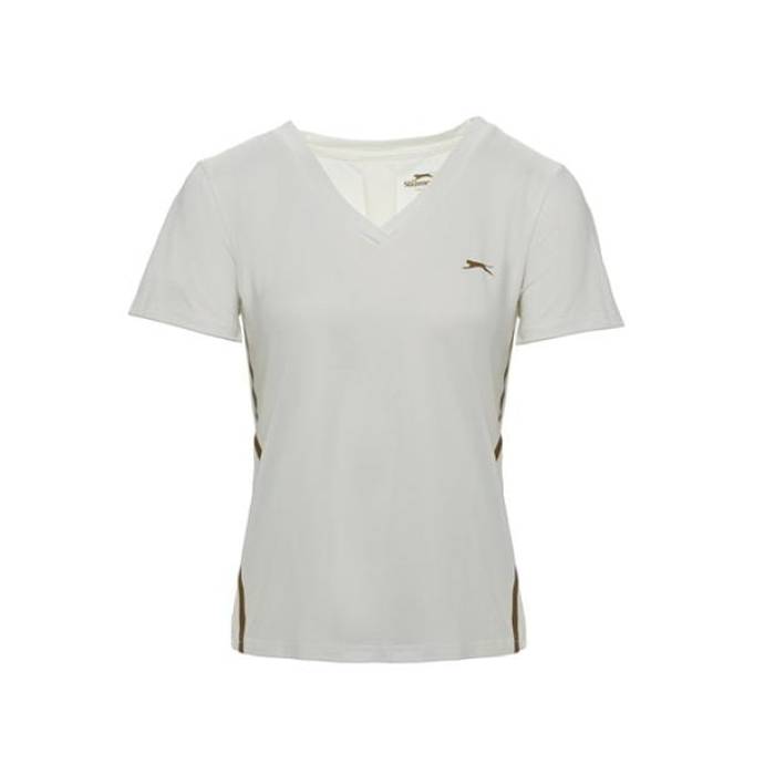 Slazenger 【 Lucia Ii T-Shirt Womens Women White 】 ティーシャツ レディース レディース 白いこと 白いこと