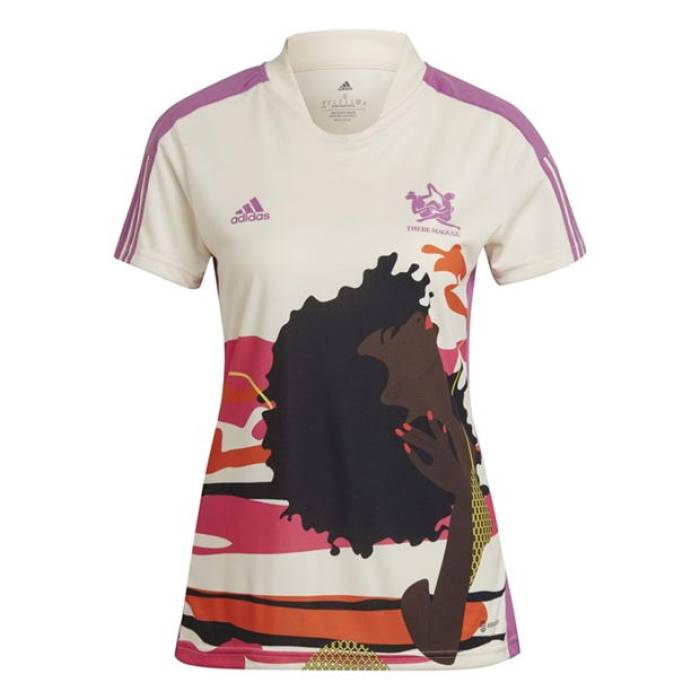 アディダス Adidas 【 Tiro Short-Sleeve Performance T-Shirt Women Beige 】 動作 プルオーバー レディース ベージュ