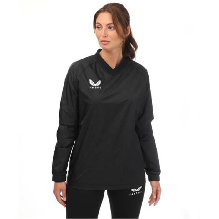 Castore 【 Weatherproof Long-Sleeve Performance Gym Top Women Black 】 パフォーマンス レディース 黒色 ブラック