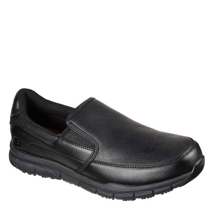 スケッチャーズ Skechers 【 Work Relaxed Fit: Nampa - Groton Sr Men Black 】 メンズ 黒色 ブラック