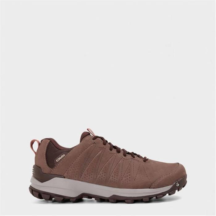 オボズ Oboz 【 Sypes Leather Waterproof Hiking Shoes Women Peppercorn 】 なめし革 シューズ 運動すること靴 レディース