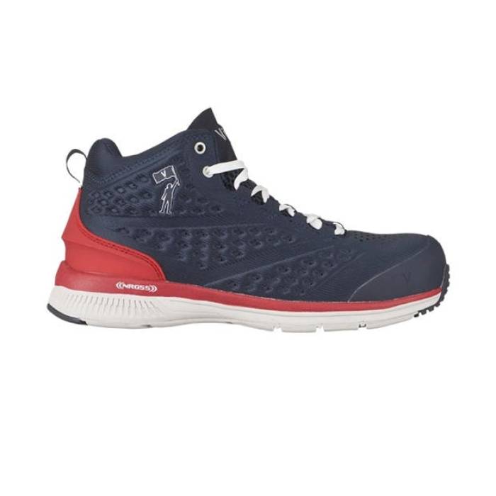 Vismo 【 Unisex Adults Safety Steel Toe Cap Boot Men Navy 】 Steel スティール キャップ 帽子 ブーツ メンズ 紺色 ネイビー