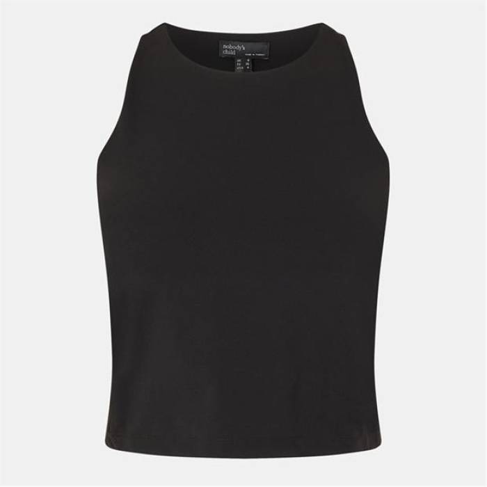 Nobodys Child 【 Women's Tank Top Vest Women Black 】 レディース タンクトップ ベスト レディース 黒色 ブラック