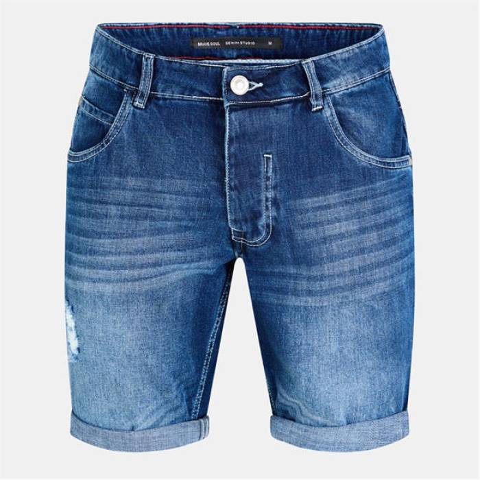 ブレイブソウル Brave Soul 【 Denim Shorts Men Light Blue Wash 】 ブーツ メンズ 青碧 青碧