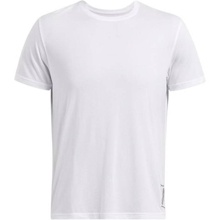 アンダーアーマー Under Armour 【 Run Anywhere Short-Sleeve Performance Top Men White 】 幽客 演奏 メンズ 白いこと 白いこと