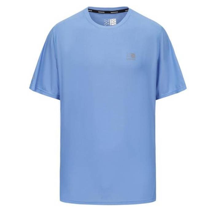 Karrimor 【 Run Short Sleeve T Shirt Mens Men Bold Blue 】 幽客 Sleeve 捩り メンズ メンズ 青み 青色