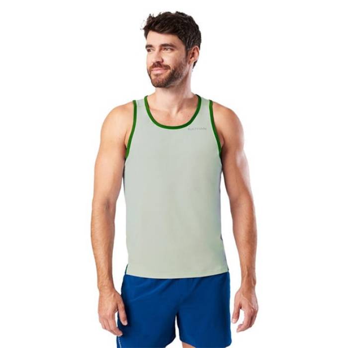 ネイサン Nathan 【 Performance Running Vest Men Sage Green 】 演奏 より良い メンズ green 緑・緑であること