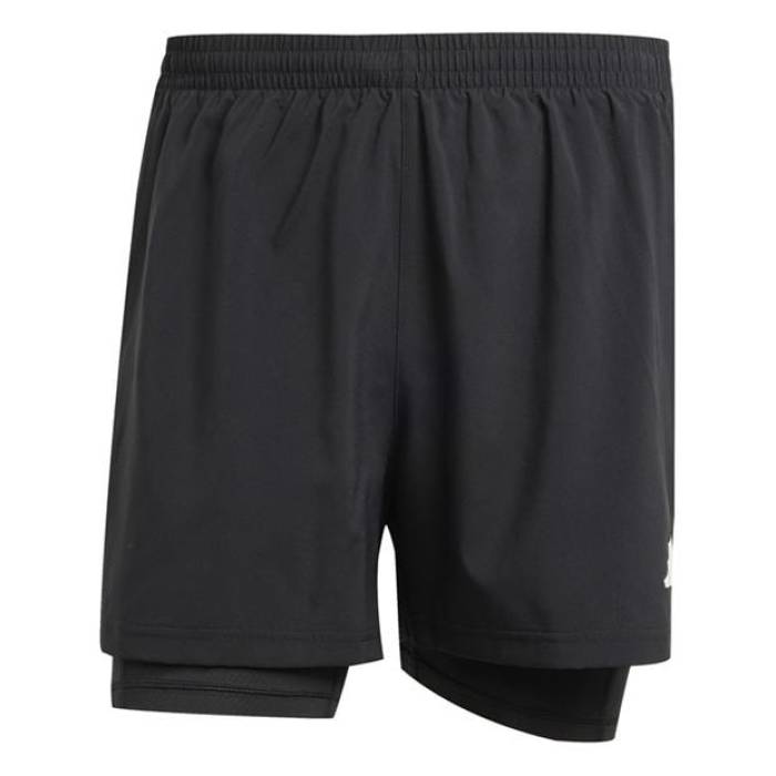 アディダス Adidas 【 Own The Run 2-In-1 Running Shorts Mens Men Black 】 幽客 さる股引き メンズ メンズ 黒いこと 黒いこと
