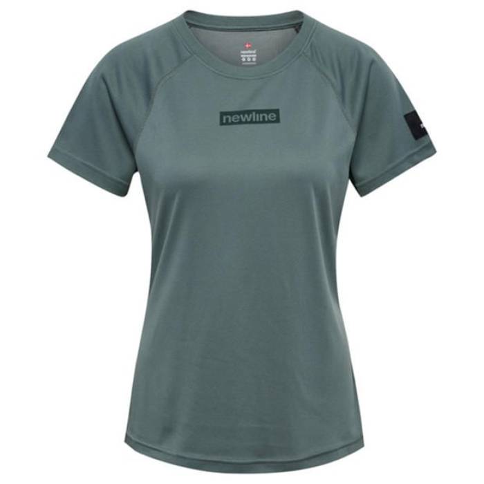 Newline 【 Charge Short-Sleeve Performance Running Top Women Balsam Green 】 公演 レディース green 緑・緑であること