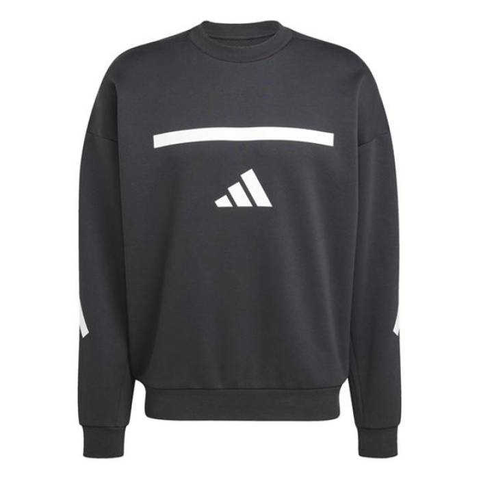 アディダス Adidas 【 Z.n.e. Crew Sweatshirt Men Black/White 】 クルー スウェット トレーナー メンズ 黒色 ブラック 白色 ホワイト