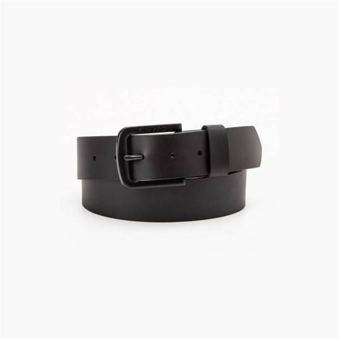 リーヴァイズジーンズ Levis 【 Seine Metal Leather Belt Unisex Caviar 】 金属元素 なめし革 胴締め ユニ一発やる