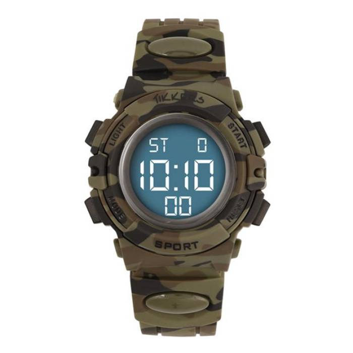 Tikkers 【 Kids' Tikker Light Up Digital Watch Unisex Green Camo 】 Watch ウォッチ・時計 ユニセックス green 緑・グリーン カモ柄