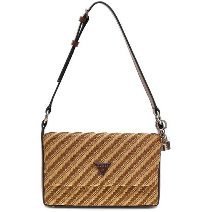 ゲス Guess 【 Women\u0027s Straw Cross Body Bag Women Brown 】 レディース 御徒面子 レディース 赤銅色 赤銅色