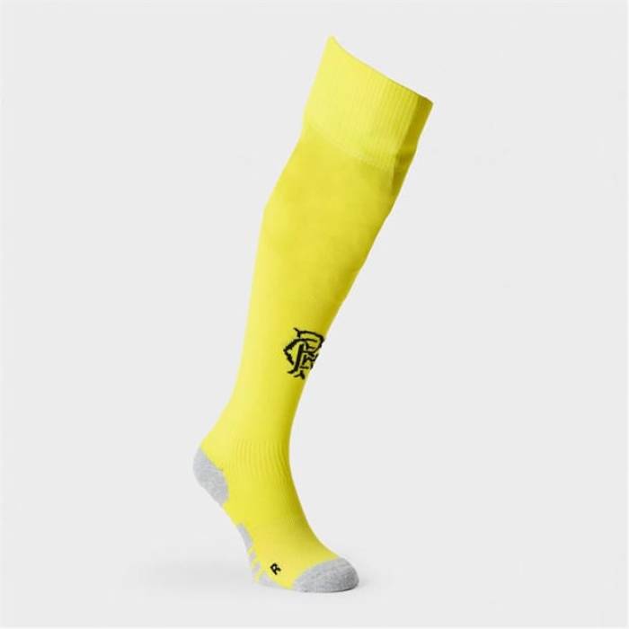 アンブロ Umbro 【 Rangers Goalkeeper Home Socks 2025 2026 Juniors Unisex Yellow 】 レンジャース 靴下・ソックス ユニ一発やる yellow 黄味がかった・黄色