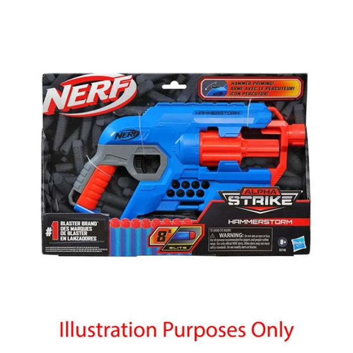 Hasbro 【 Alpha Strike Hammerstorm Nerf Gun Unisex Multi 】 アルファ ストライク ユニ一発やる