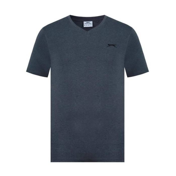Slazenger 【 V Neck T Shirt Mens Men Charcoal Marl 】 メンズ メンズ 濃灰色