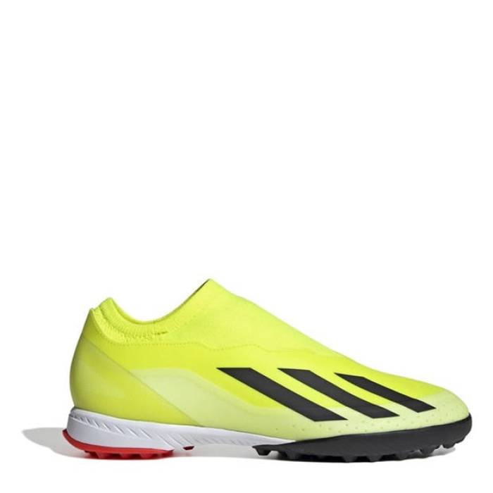 アディダス Adidas 【 X Crazyfast League Laceless Astro Turf Football Boots Men Yellow/Blk/Wht 】 ターフ フットボール ブーツ メンズ yellow 黄色・イエロー｜スニケス