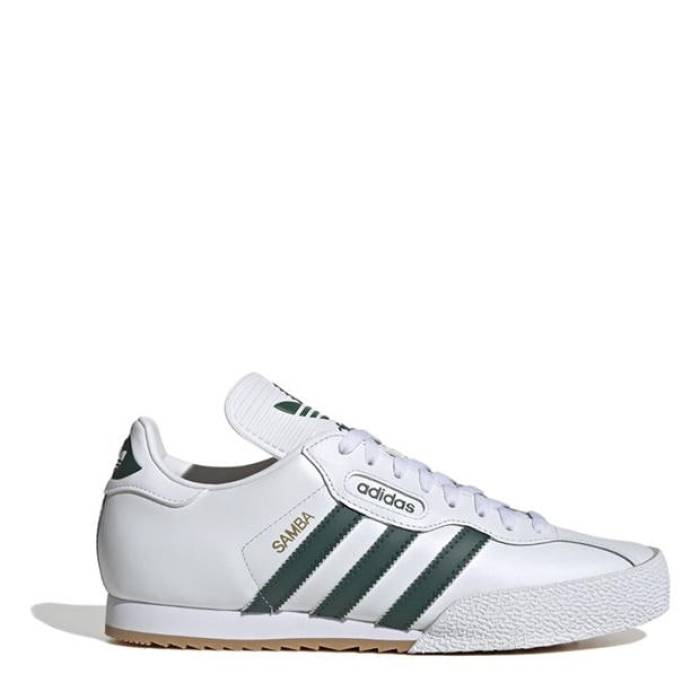 アディダス Adidas 【 Samba Super Low-Top Trainers Kids White/Green 】 サンバ シューズ スニーカー 御坊っちゃん キッズ 白いこと 白いこと green 緑・緑であること
