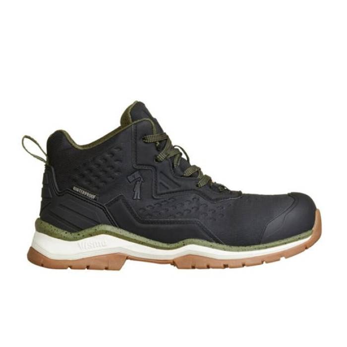 Vismo 【 Unisex Kids' Safety Steel Toe Cap Boot Kids Olive 】 Steel スティール キャップ 帽子 ブーツ ジュニア キッズ olive オリーブ
