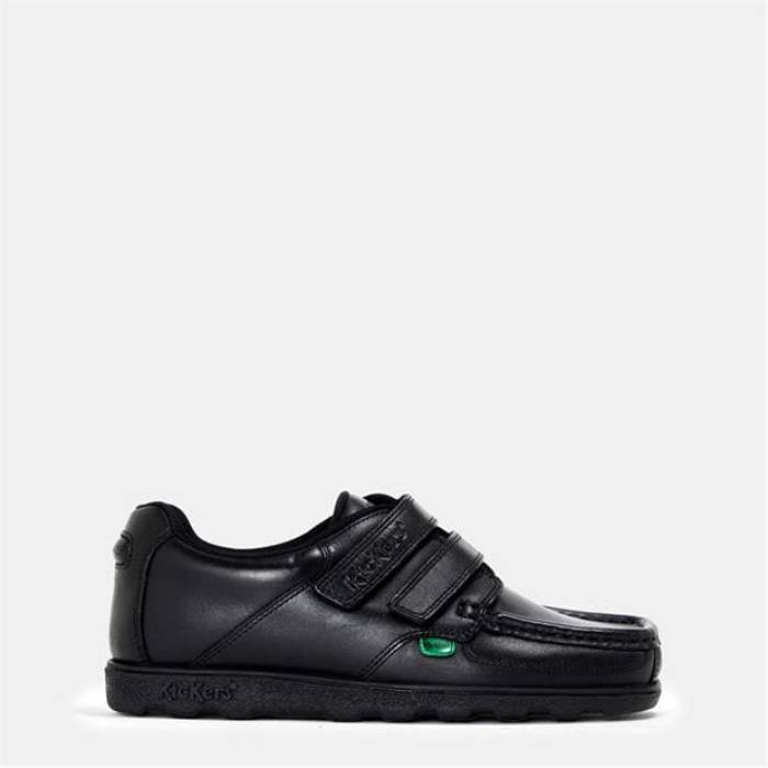 キッカーズ Kickers 【 Kids Fragma Moc Toe Formal Shoes Kids Black 】 フォーマル シューズ 運動すること靴 お坊っちゃん キッズ 黒いこと 黒いこと