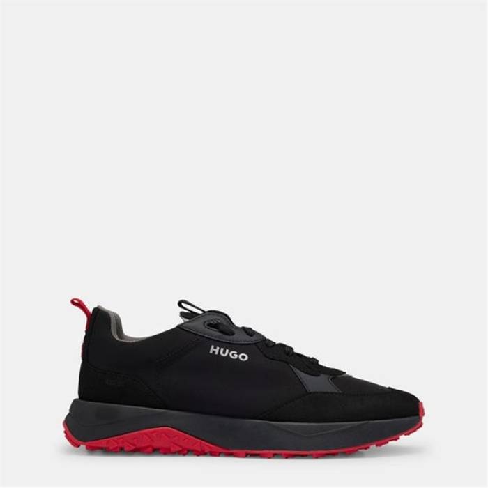 ヒューゴ Hugo 【 Kane_Runn_Mfny_N 10253138 01 Kids Black/Red 】 ジュニア キッズ 黒色 ブラック Red 赤・レッド