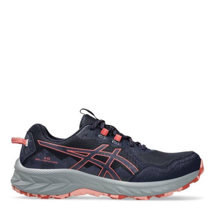 アシックス Asics 【 Gel-Venture 10 Trail Running Shoes Womens Women Midnight/Fog 】 シューズ 運動すること靴 レディース レディース