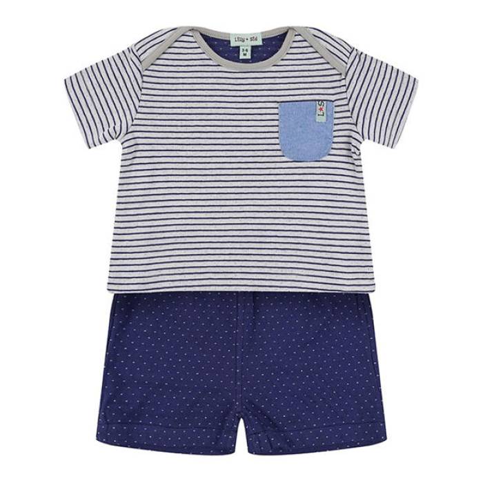 Lilly And Sid 【 Reversible Jersey T-Shirt Kids Navy 】 リヴァーシブル ティーシャツ ティーシャツ お坊っちゃん キッズ 紺色 米国海軍