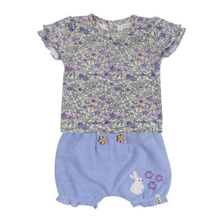 Lilly And Sid 【 Floral T-Shirt And Shorts Set Kids Multi 】 プルオーバー さる股引き お坊っちゃん キッズ