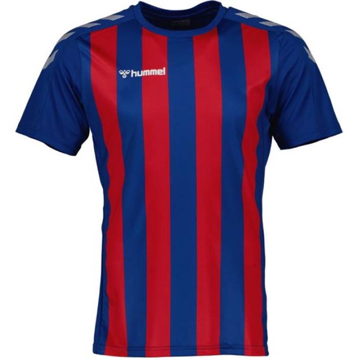 ヒュンメル Hummel 【 Adults Stripe Jersey Drill Top Men Tru Bl/Tru Rd 】 Stripe 縞模様 ティーシャツ メンズ
