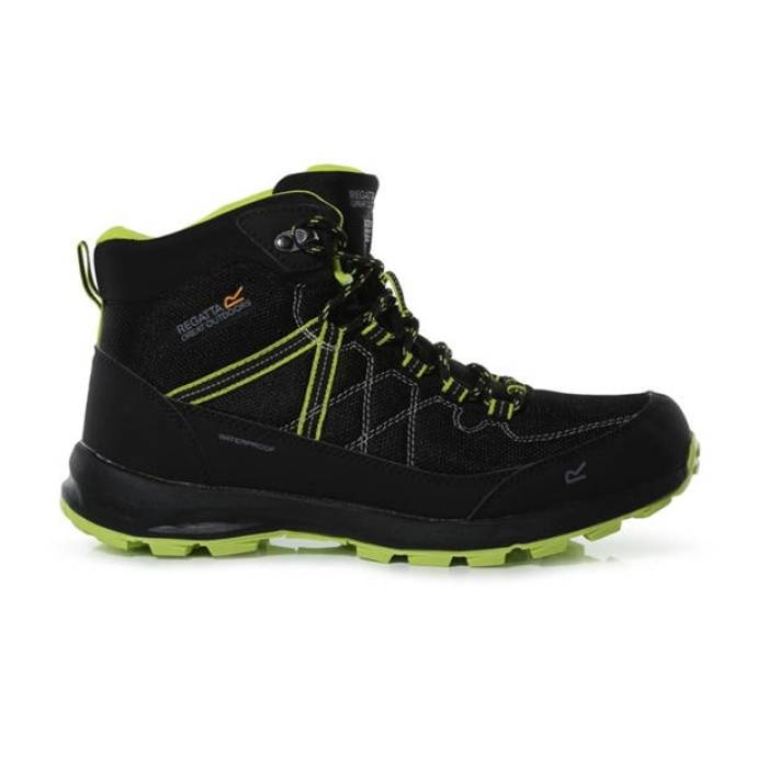 Regatta 【 Samaris Lite Waterproof \u0026 Breathable Walking Boots Men Black/Limpun 】 点火装置 ブーツ メンズ 黒いこと 黒いこと