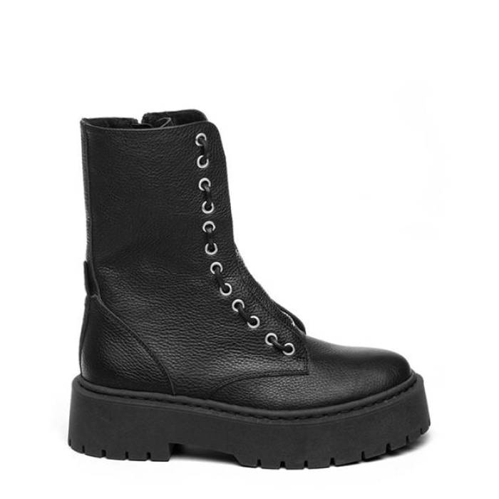 スティーブマデン Steve Madden 【 Odilia Biker Boots Women Black Leath 】 ブーツ レディース 黒いこと 黒いこと