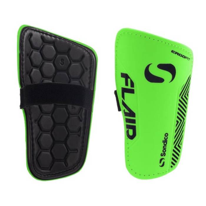 Sondico 【 Flair Slip Shin Guards Unisex Green/Black 】 ユニ一発やる green 緑・緑であること 黒いこと 黒いこと